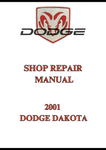 2001 DODGE DAKOTA SHOP REPAIR MANUAL - PDF