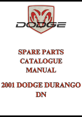2001 DODGE DURANGO DN SPARE PARTS CATALOGUE MANUAL - PDF