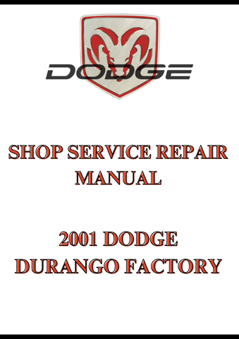 2001 DODGE DURANGO FACTORY SHOP SERVICE REPAIR MANUAL - PDF