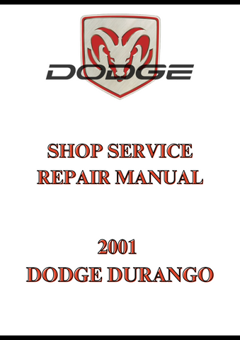 2001 DODGE DURANGO SHOP SERVICE REPAIR MANUAL - PDF