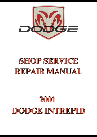 2001 DODGE INTREPID SHOP SERVICE REPAIR MANUAL - PDF