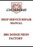 2001 DODGE NEON FACTORY SHOP SERVICE REPAIR MANUAL - PDF