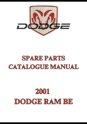 2001 DODGE RAM BE SPARE PARTS CATALOGUE MANUAL - PDF