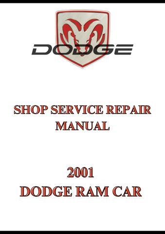 2001 DODGE RAM CAR SHOP SERVICE REPAIR MANUAL - PDF