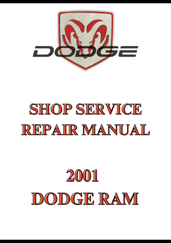 2001 DODGE RAM SHOP SERVICE REPAIR MANUAL - PDF