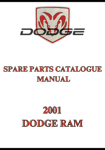 2001 DODGE RAM SPARE PARTS CATALOGUE MANUAL - PDF