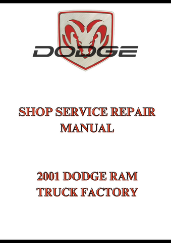 2001 DODGE RAM TRUCK FACTORY SHOP SERVICE REPAIR MANUAL - PDF