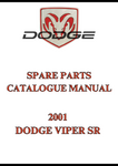 2001 DODGE VIPER SR SPARE PARTS CATALOGUE MANUAL - PDF
