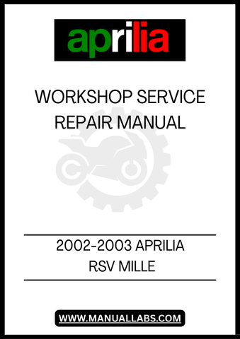 DON'T LEAVE YOUR MOTORCYCLE'S PERFORMANCE TO CHANCE. INVEST IN THE 2002-2003 APRILIA RSV MILLE WORKSHOP SERVICE REPAIR MANUAL TODAY AND GAIN THE CONFIDENCE TO HANDLE ANY REPAIR WITH EASE. DOWNLOAD YOUR PDF FILE NOW AND TAKE THE FIRST STEP TOWARDS MASTERING YOUR MOTORCYCLE MAINTENANCE!