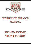2002-2004 DODGE NEON FACTORY WORKSHOP SERVICE MANUAL - PDF