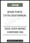 DISCOVER THE ULTIMATE RESOURCE FOR YOUR 2002-2004 JEEP GRAND CHEROKEE WG WITH OUR SPARE PARTS CATALOGUE MANUAL. THIS COMPREHENSIVE GUIDE IS DESIGNED TO HELP YOU EASILY IDENTIFY AND SOURCE THE RIGHT PARTS FOR YOUR VEHICLE, ENSURING OPTIMAL PERFORMANCE AND LONGEVITY.