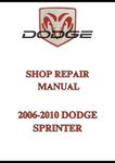 2002-2006 DODGE SPRINTER SHOP SERVICE REPAIR MANUAL - PDF