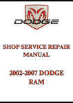 2002-2007 DODGE RAM SHOP SERVICE REPAIR MANUAL - PDF
