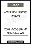 UNLOCK THE FULL POTENTIAL OF YOUR 2002-2003 JEEP GRAND CHEROKEE WG WITH OUR COMPREHENSIVE WORKSHOP SERVICE MANUAL. THIS ESSENTIAL GUIDE IS DESIGNED FOR BOTH DIY ENTHUSIASTS AND PROFESSIONAL MECHANICS, PROVIDING DETAILED INSTRUCTIONS AND INSIGHTS TO KEEP YOUR VEHICLE RUNNING SMOOTHLY.