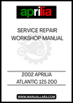 UNLOCK THE FULL POTENTIAL OF YOUR 2002 APRILIA ATLANTIC 125 AND 200 WITH OUR COMPREHENSIVE WORKSHOP REPAIR MANUAL IN PDF FORMAT. THIS ESSENTIAL GUIDE IS DESIGNED TO PROVIDE YOU WITH DETAILED INSTRUCTIONS, DIAGRAMS, AND TROUBLESHOOTING TIPS, ENSURING THAT YOU CAN MAINTAIN AND REPAIR YOUR SCOOTER WITH CONFIDENCE.