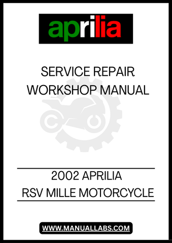 UNLOCK THE FULL POTENTIAL OF YOUR 2002 APRILIA RSV MILLE WITH OUR COMPREHENSIVE SERVICE & REPAIR MANUAL IN PDF FORMAT. THIS ESSENTIAL GUIDE IS DESIGNED FOR BOTH SEASONED MECHANICS AND ENTHUSIASTIC DIYERS, PROVIDING DETAILED INSTRUCTIONS AND INSIGHTS TO KEEP YOUR MOTORCYCLE RUNNING SMOOTHLY.