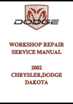 2002 CHRYSLER,DODGE DAKOTA WORKSHOP REPAIR SERVICE MANUAL - PDF