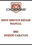2002 DODGE CARAVAN SHOP SERVICE REPAIR MANUAL - PDF