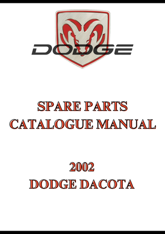 2002 DODGE DACOTA SPARE PARTS CATALOGUE MANUAL - PDF