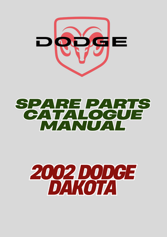 2002 DODGE DAKOTA SPARE PARTS CATALOGUE MANUAL - PDF