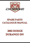 2002 DODGE DURANGO DN SPARE PARTS CATALOGUE MANUAL - PDF