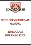 2002 DODGE DURANGO FULL SHOP SERVICE REPAIR MANUAL - PDF