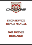 2002 DODGE DURANGO SHOP SERVICE REPAIR MANUAL - PDF