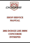 2002 DODGE LHS 300M CONCORDE INTREPID SHOP SERVICE MANUAL - PDF