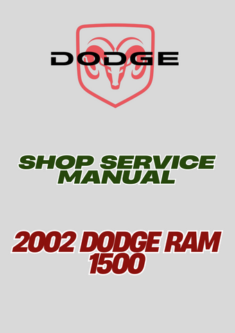 2002 DODGE RAM 1500 SHOP SERVICE MANUAL - PDF