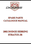 2002 DODGE SEBRING STRATUS JR SPARE PARTS CATALOGUE MANUAL - PDF
