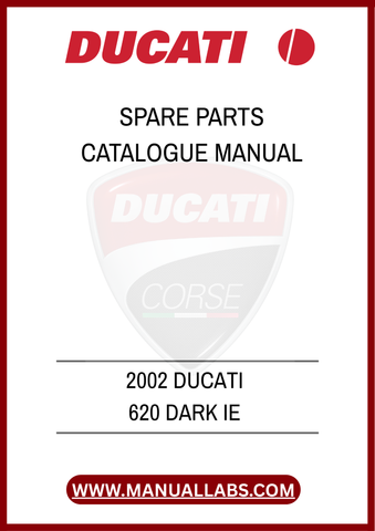 DON'T MISS OUT ON THE OPPORTUNITY TO ENHANCE YOUR MOTORCYCLE MAINTENANCE EXPERIENCE. PURCHASE THE 2002 DUCATI 620 DARK IE SPARE PARTS CATALOGUE MANUAL TODAY AND ENSURE
