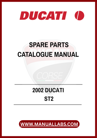 DON'T MISS OUT ON THE OPPORTUNITY TO ENHANCE YOUR OWNERSHIP EXPERIENCE. WITH THE 2002 DUCATI ST2 SPARE PARTS CATALOGUE MANUAL, YOU CAN CONFIDENTLY TACKLE ANY PROJECT