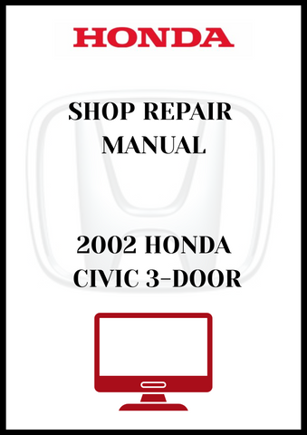 2002 HONDA CIVIC 3-DOOR SHOP REPAIR MANUAL - PDF