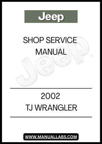 UNLOCK THE FULL POTENTIAL OF YOUR 2002 JEEP TJ WRANGLER WITH OUR COMPREHENSIVE SHOP SERVICE MANUAL. THIS ESSENTIAL GUIDE IS DESIGNED FOR BOTH SEASONED MECHANICS AND DIY ENTHUSIASTS, PROVIDING DETAILED INSTRUCTIONS AND DIAGRAMS TO HELP YOU TACKLE ANY REPAIR OR MAINTENANCE TASK WITH CONFIDENCE