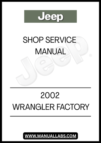 UNLOCK THE FULL POTENTIAL OF YOUR 2002 JEEP WRANGLER WITH THE FACTORY SHOP SERVICE MANUAL. THIS COMPREHENSIVE GUIDE IS DESIGNED SPECIFICALLY FOR YOUR VEHICLE, PROVIDING DETAILED INSTRUCTIONS AND DIAGRAMS TO ASSIST YOU IN EVERY ASPECT OF MAINTENANCE AND REPAIR. WHETHER YOU'RE A SEASONED MECHANIC OR A DIY ENTHUSIAST, THIS MANUAL IS AN ESSENTIAL TOOL FOR KEEPING YOUR WRANGLER IN PEAK CONDITION.