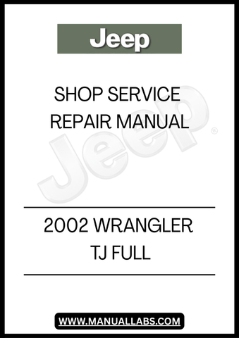 REV UP YOUR DIY SKILLS WITH THE 2002 JEEP WRANGLER TJ FULL SHOP SERVICE REPAIR MANUAL. THIS COMPREHENSIVE GUIDE IS DESIGNED SPECIFICALLY FOR JEEP ENTHUSIASTS AND MECHANICS, PROVIDING DETAILED INSTRUCTIONS AND DIAGRAMS TO TACKLE ANY REPAIR OR MAINTENANCE TASK WITH CONFIDENCE.
