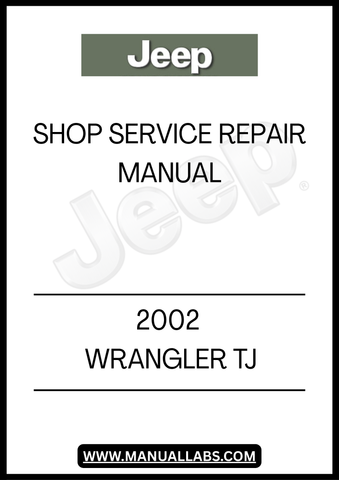 REV UP YOUR DIY SKILLS WITH THE 2002 JEEP WRANGLER TJ SHOP SERVICE REPAIR MANUAL. THIS COMPREHENSIVE GUIDE IS DESIGNED SPECIFICALLY FOR JEEP ENTHUSIASTS AND MECHANICS, PROVIDING DETAILED INSTRUCTIONS AND DIAGRAMS TO TACKLE ANY REPAIR OR MAINTENANCE TASK WITH CONFIDENCE. WHETHER YOU'RE A SEASONED PRO OR A WEEKEND WARRIOR, THIS MANUAL IS YOUR GO-TO RESOURCE FOR KEEPING YOUR WRANGLER IN PEAK CONDITION.