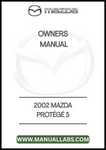 2002 MAZDA PROTÉGÉ 5 OWNERS MANUAL - PDF