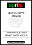 WHETHER YOU'RE A SEASONED MECHANIC OR A DIY ENTHUSIAST, THIS MANUAL COVERS EVERYTHING FROM ROUTINE MAINTENANCE TO COMPLEX REPAIRS. WITH CLEAR ILLUSTRATIONS AND STEP-BY-STEP PROCEDURES, YOU'LL SAVE TIME AND MONEY WHILE KEEPING YOUR PEGASO IN PEAK CONDITION. SAY GOODBYE TO COSTLY TRIPS TO THE SHOP AND HELLO TO THE SATISFACTION OF HANDLING REPAIRS YOURSELF.