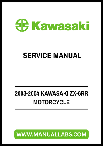 Unlock the full potential of your 2003-2004 Kawasaki ZX-6RR with our comprehensive Motorcycle Service Manual in PDF format. This essential guide is designed to provide you with detailed instructions, diagrams, and specifications to keep your bike running smoothly and efficiently.