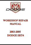 2003-2005 DODGE SRT4 WORKSHOP REPAIR MANUAL - PDF
