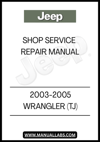 REV UP YOUR DIY SKILLS WITH THE 2003-2005 JEEP WRANGLER (TJ) SHOP SERVICE REPAIR MANUAL. THIS COMPREHENSIVE GUIDE IS DESIGNED SPECIFICALLY FOR JEEP ENTHUSIASTS AND MECHANICS ALIKE, PROVIDING DETAILED INSTRUCTIONS AND ILLUSTRATIONS TO TACKLE ANY REPAIR OR MAINTENANCE TASK WITH CONFIDENCE.