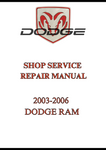 2003-2006 DODGE RAM SHOP SERVICE REPAIR MANUAL - PDF