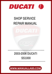 DON'T LET MECHANICAL PROBLEMS HOLD YOU BACK. INVEST IN THE 2003-2006 DUCATI SS1000 SHOP SERVICE REPAIR MANUAL TODAY AND EXPERIENCE THE SATISFACTION OF MAINTAINING 
