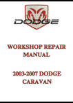 2003-2007 DODGE CARAVAN WORKSHOP REPAIR MANUAL - PDF 