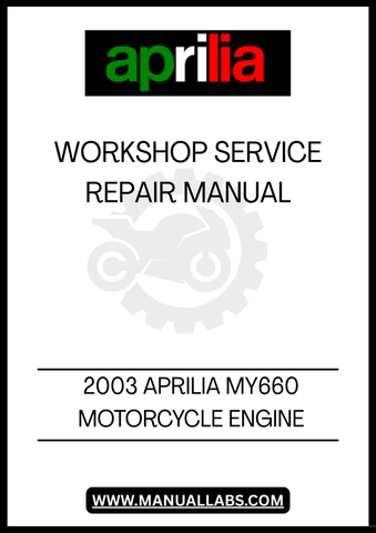DON'T LET MECHANICAL PROBLEMS HOLD YOU BACK. INVEST IN THE 2003 APRILIA MY660 MOTORCYCLE ENGINE WORKSHOP SERVICE REPAIR MANUAL TODAY AND GAIN THE KNOWLEDGE TO KEEP YOUR RIDE IN TOP CONDITION. DOWNLOAD YOUR COPY NOW AND EXPERIENCE THE SATISFACTION OF MAINTAINING YOUR MOTORCYCLE LIKE A PRO!