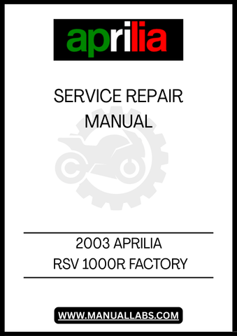 DON’T LET MINOR PROBLEMS TURN INTO MAJOR HEADACHES. EQUIP YOURSELF WITH THE RIGHT TOOLS AND INFORMATION TO MAINTAIN YOUR APRILIA RSV 1000R EFFECTIVELY. DOWNLOAD YOUR PDF MANUAL TODAY AND EXPERIENCE THE SATISFACTION OF KEEPING YOUR BIKE IN PEAK CONDITION!