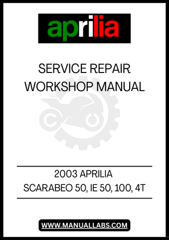 UNLOCK THE FULL POTENTIAL OF YOUR 2003 APRILIA SCARABEO 50 WITH OUR COMPREHENSIVE SERVICE REPAIR WORKSHOP MANUAL. THIS PDF FILE IS METICULOUSLY DESIGNED TO PROVIDE YOU WITH DETAILED INSTRUCTIONS AND INSIGHTS, ENSURING THAT YOU CAN PERFORM MAINTENANCE AND REPAIRS WITH CONFIDENCE. WHETHER YOU'RE A SEASONED MECHANIC OR A DIY ENTHUSIAST, THIS MANUAL IS YOUR GO-TO RESOURCE FOR KEEPING YOUR SCOOTER IN TOP CONDITION.