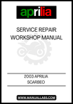 UNLOCK THE FULL POTENTIAL OF YOUR 2003 APRILIA SCARABEO WITH OUR COMPREHENSIVE SERVICE REPAIR WORKSHOP MANUAL IN PDF FORMAT. THIS ESSENTIAL GUIDE IS DESIGNED FOR BOTH SEASONED MECHANICS AND DIY ENTHUSIASTS, PROVIDING DETAILED INSTRUCTIONS AND DIAGRAMS TO ENSURE YOUR SCOOTER RUNS SMOOTHLY AND EFFICIENTLY.