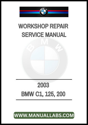 UNLOCK THE FULL POTENTIAL OF YOUR 2003 BMW C1 125 WITH OUR COMPREHENSIVE WORKSHOP REPAIR SERVICE MANUAL IN PDF FORMAT. THIS ESSENTIAL GUIDE IS DESIGNED TO PROVIDE YOU WITH DETAILED INSIGHTS INTO MAINTENANCE, TROUBLESHOOTING, AND REPAIR PROCEDURES, ENSURING YOUR SCOOTER REMAINS IN PEAK CONDITION.

WITH EASY-TO-FOLLOW INSTRUCTIONS AND CLEAR DIAGRAMS, THIS MANUAL EMPOWERS BOTH NOVICE AND EXPERIENCED MECHANICS TO TACKLE REPAIRS CONFIDENTLY. FROM ENGINE DIAGNOSTICS TO ELECTRICAL SYSTEMS, EVERY ASPECT OF YOUR BMW